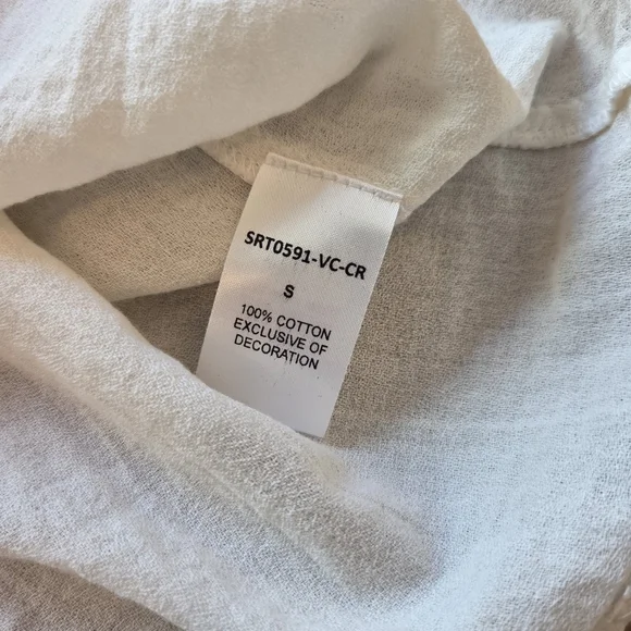 THML Anthropologie Embroidered Patchwork Boho Top, Small - Picture 8 of 8